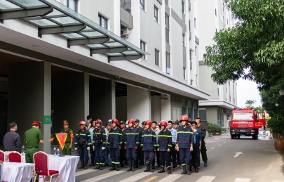 DIỄN TẬP PHÒNG CHÁY CHỮA CHÁY – CHỦ ĐỘNG KỸ NĂNG, VỮNG TÂM AN TOÀN